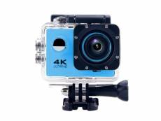 Caméra étanche 4k sport ecran lcd 2' pouces option slow motion wi-fi hdmi bleu + sd 32go yonis