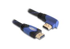 Delock câble High Speed HDMI Ethernet Type-A vers Type-A coudé 4K 3m
