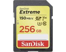 SanDisk Extreme - Carte mémoire flash - 256 Go - Video Class V30 / UHS Class 3 / Class10 - SDXC UHS-I