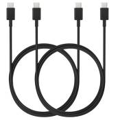 Cable USB-C USB-C Noir 1m pour DJI RC / DJI RC PRO radiocommande pour Drone [LOT 2] Phonillico®