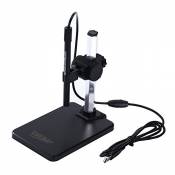 EMEBAY - USB 8 LED Microscope Numérique 1X-600X HD CMOS Capteur Loupe pour l'étalonnage de l'appareil de Mesure B006