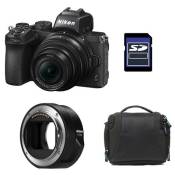 Nikon appareil photo hybride z50 + z 16-50 + sac + carte sd 8 go + adaptateur ftz II