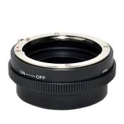 Convertisseur Micro 4/3 pour objectifs Nikon F avec bague diaph