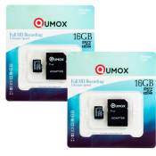 2PCS carte mémoire 16 Go micro SD classe 10 UHS-I (U1) Qumox