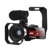 Caméscope K1 4K Ultra HD Avec couvercle d'ombrage poignée stable microphone Rouge