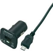 Chargeur USB VOLTCRAFT CPS-1000 MicroUSB 1 x Micro USB, USB Courant de sortie (max.) 1000 mA pour voiture particulière