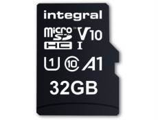 Integral - Carte mémoire flash (adaptateur microSDHC - SD inclus(e)) - 32 Go - A1 / Video Class V10 / UHS Class 1 / Class10 - microSDHC UHS-I