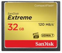 SandisK Carte Mémoire Extreme Compact Flash 32 Go 120 Mo/sec