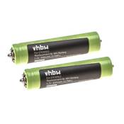 Vhbw 2x Batteries compatible avec Braun 2000, 2615, 2675, 2775, 199s, 199s-1, 20B, 20s rasoir tondeuse électrique (600mAh, 1,2V, NiMH)