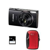 Canon appareil photo apn compact compact ixus 285 hs noir+ sac et carte sd 4 go