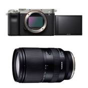 Sony appareil photo hybride alpha 7c silver + tamron 28-200 f/2.8-5.6 fe