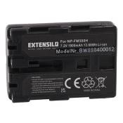 EXTENSILO 1x Batterie compatible avec Sony Alpha DSLR-A100W, DSLR-A100K, DSLR-A200 appareil photo, reflex numérique (1900mAh, 7,2V, Li-ion)