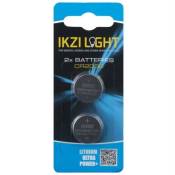 Ikzi Light piles 3V CR2032 CR2032 2 pièces