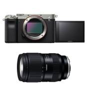 Sony appareil photo hybride alpha 7c silver + tamron 28-75mm g2 f/2.8 di III vxd fe