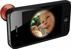 Rollei 0.28x Tele fish Objectif breveté fisheye pour iPhone Rouge