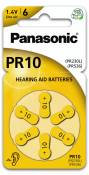 Pack de 6 piles auditives Panasonic PR10