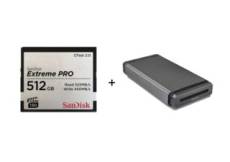 SanDisk Carte CFast 2.0 Extreme Pro - 512Gb + Professional Pro-Reader CFast bundle