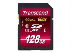 Transcend Ultimate series - Carte mémoire flash - 128 Go - UHS Class 1 / Class10 - 600x - SDXC UHS-I