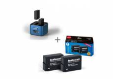 Hahnel kit 2x batteries ULTRA compatibles Panasonic DMW-BLC12 + Chargeur Double Procube2 Panasonic