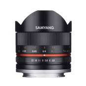 Objectif hybride Samyang 8mm f/2.8 UMC II Fisheye noir pour Fuji X