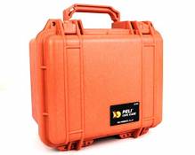 PELI 1300 valise de protection rigide, étanche IP67, capacité de 6L, fabriquée aux États-Unis, avec insert en mousse personnalisable, couleur: orange