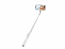 Perche selfie sans-fil bluetooth avec fonction trépied rotatif à 360° linq blanc ZP9903