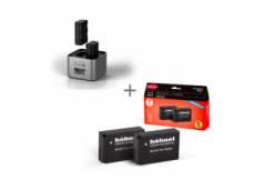 Hahnel kit 2x batteries ULTRA compatibles Canon LP-E12 + Chargeur Double Procube2 Canon