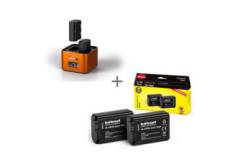Hahnel kit 2x batteries ULTRA compatibles Sony NP-FW50 + Chargeur Double Procube2 Sony