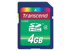 Transcend - Carte mémoire flash - 4 Go - Class 4 - SDHC