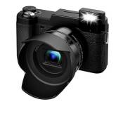 Appareil photo numérique 4K, appareil photo 48MP avec écran 3,0 pouces, appareil photo compact (zoom optique 5x, objectif grand angle inclus, carte TF