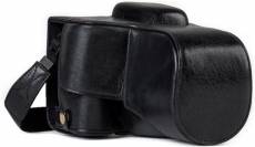 Etui Protection en Cuir PU haute qualité pour CANON EOS 850D et CANON 800D 18-55mm NOIR- Anti choc anti poussiere - etui pochette sac sacoche - HighTe