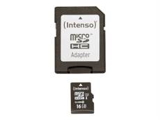 Intenso Premium - carte mémoire flash - 16 Go - microSDHC UHS-I