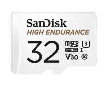 SanDisk High Endurance - Carte mémoire flash (adaptateur microSDHC - SD inclus(e)) - 32 Go - Video Class V30 / UHS-I U3 / Class10 - microSDHC UHS-I