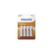 Philips LongLife R6L4B - Batterie 4 x type AA - Carbon Zinc