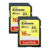 SDHC 16 Go Extreme UHS-I 600x (90MB/s) - PACK DE 2