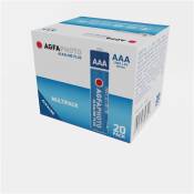 AgfaPhoto Piles Alcalines PLUS Micro AAA LR03 (1.5V, Lot de 20) - Longue Duree de Vie - Ideales pour Telecommandes, Jouets, Appareils Photo et Plus - 