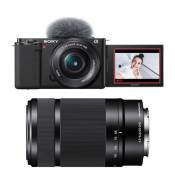 Sony appareil photo hybride alpha zv-e10 noir + 16-50 + 55-210