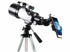 Télescope 400 x 70mm hd lunette astronomique + support téléphone + trépied yonis