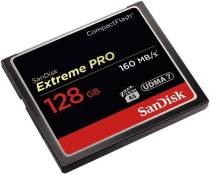 Carte memoire Sandisk Extreme Pro CompactFlash CF 160 mb/s haute vitesse 128 go