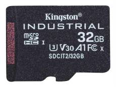 Kingston Industrial - Carte mémoire flash - 32 Go - A1 / Video Class V30 / UHS-I U3 / Class10 - microSDHC UHS-I