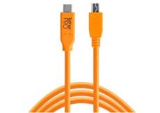 Tether Tools USB-C vers USB 2.0 Mini B 5-Pin 4,60m orange