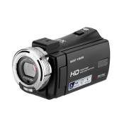 Caméra Numérique Full HD 1080P Preisku , Vision Nocturne Infrarouge, 16X, 1080P-Noir