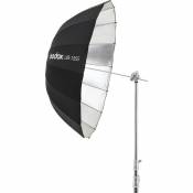 Parapluie parabolique 105cm Noir et Argent