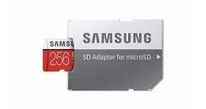 Samsung evo plus 256 go carte microsd avec adaptateur 8772656000