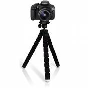 IGadgitz U4884 Mini Trépied de Table Flexible Léger Grande Taille Compatible avec Canon EOS SLR DSLR Series Cameras - Noir