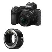 Nikon appareil photo hybride z50 + z 16-50 + adaptateur ftz II