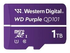 WD Purple WDD100T1P0C - Carte mémoire flash - 1 To - UHS-I U1 / Class10 - micro SDXC - violet