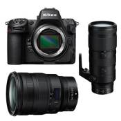 Nikon appareil photo hybride z8 + z 24-70mm f/2.8 s + z 70-200mm f/2.8 vr s