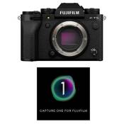 Fujifilm appareil photo hybride x-t5 nu noir + logiciel capture one pro