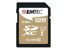 EMTEC Gold+ - Carte mémoire flash - 128 Go - Class 10 - SDXC UHS-I